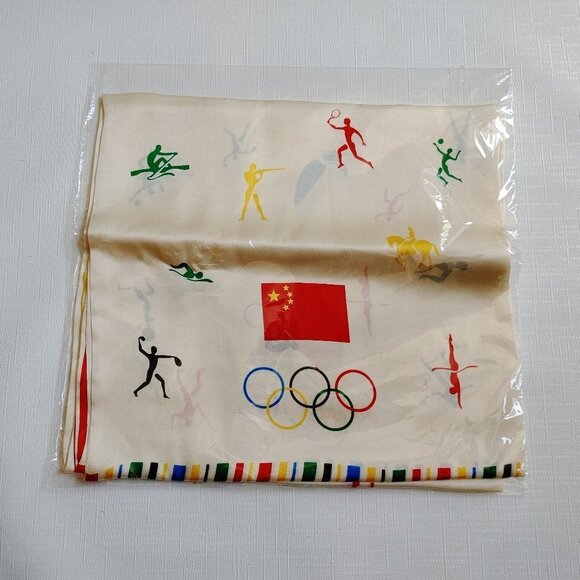 2008 Beijing Summer Olympics Scarf BNIP - Picture 1 of 3